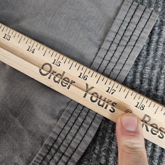 Decibel Shirt Mens 3XL Gray Short Sleeve Button Front Casual Top Western Pockets - Picture 11 of 13